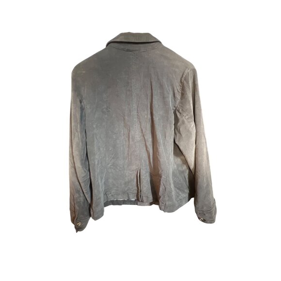 Lane Bryant Gray Corduroy Blazer Jacket Size 18 Button-Down Womens Professional - Picture 4 of 4